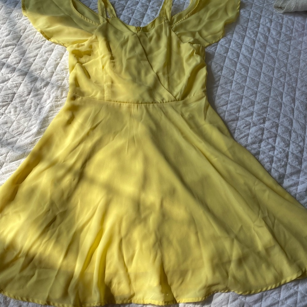 Three dresses together.